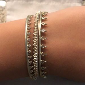 Kendra Scott Gold Pinch Cuff Set
